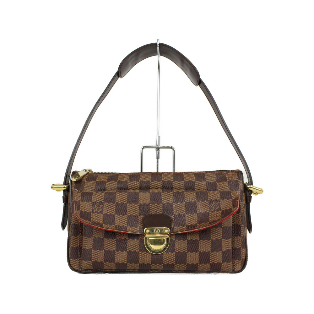 LOUIS VUITTON Ravello Shoulder Bag Damier Ebene Brown